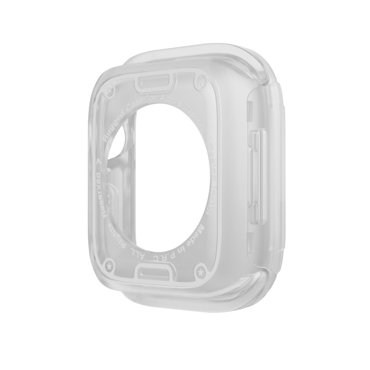 For Apple Watch Series 9 / 8 / 7 41mm 2-in-1 PC Hybrid TPU Armor Watch Case(Transparent) - Watch Cases by buy2fix | Online Shopping UK | buy2fix