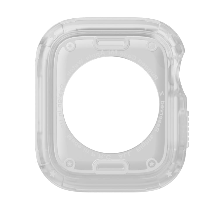 For Apple Watch Series 9 / 8 / 7 41mm 2-in-1 PC Hybrid TPU Armor Watch Case(Transparent) - Watch Cases by buy2fix | Online Shopping UK | buy2fix