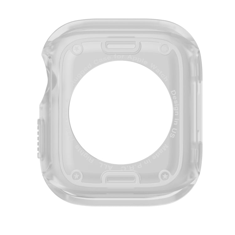 For Apple Watch Series 9 / 8 / 7 41mm 2-in-1 PC Hybrid TPU Armor Watch Case(Transparent) - Watch Cases by buy2fix | Online Shopping UK | buy2fix