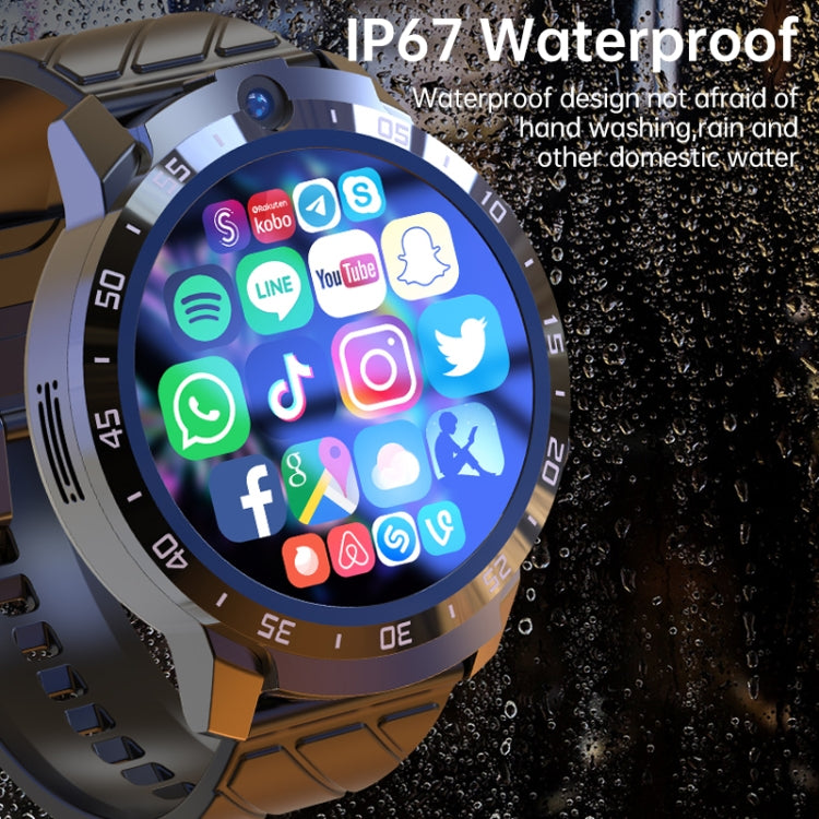 MT27 4G+64G 1.6 inch IP67 Waterproof 4G Android 8.1 Smart Watch Support Heart Rate / GPS, Type:Leather Band by buy2fix