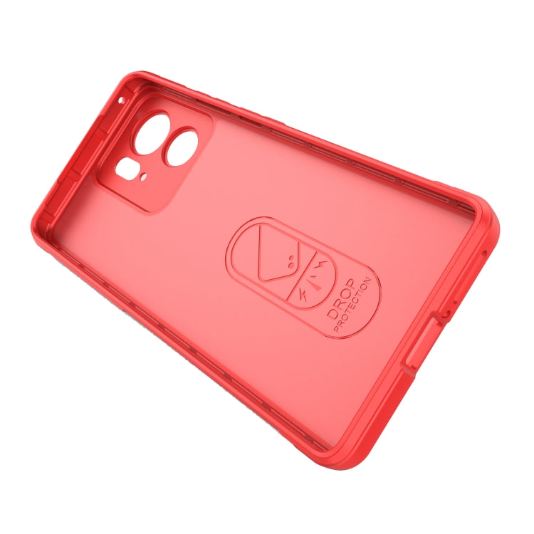 For Motorola Edge 40 5G Magic Shield TPU + Flannel Phone Case(Dark Green) - Motorola Cases by buy2fix | Online Shopping UK | buy2fix