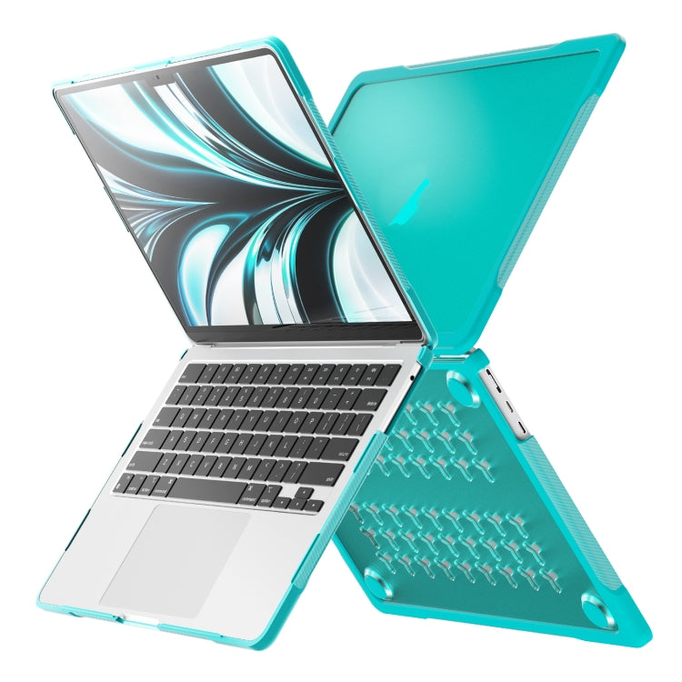 For MacBook Air 13.6 inch A2681 2022 / M3 2024 A3113 / M4 2025 A3240 Translucent Laptop Protective Case(Light Blue) - MacBook Air Cases by buy2fix | Online Shopping UK | buy2fix
