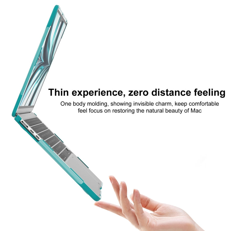 For MacBook Air 13.6 inch A2681 2022 / M3 2024 A3113 / M4 2025 A3240 Translucent Laptop Protective Case(Light Blue) - MacBook Air Cases by buy2fix | Online Shopping UK | buy2fix