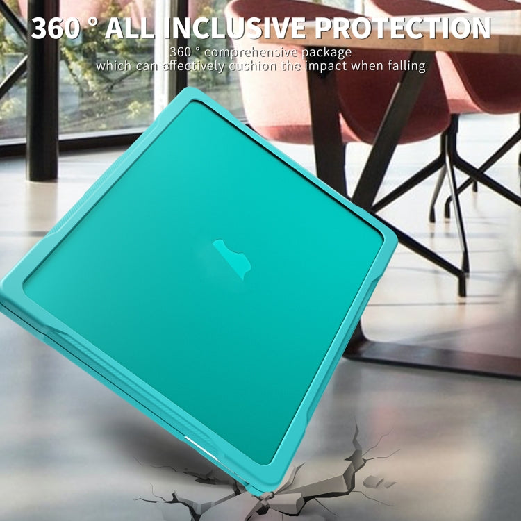For MacBook Air 13.6 inch A2681 2022 / M3 2024 A3113 / M4 2025 A3240 Translucent Laptop Protective Case(Light Blue) - MacBook Air Cases by buy2fix | Online Shopping UK | buy2fix