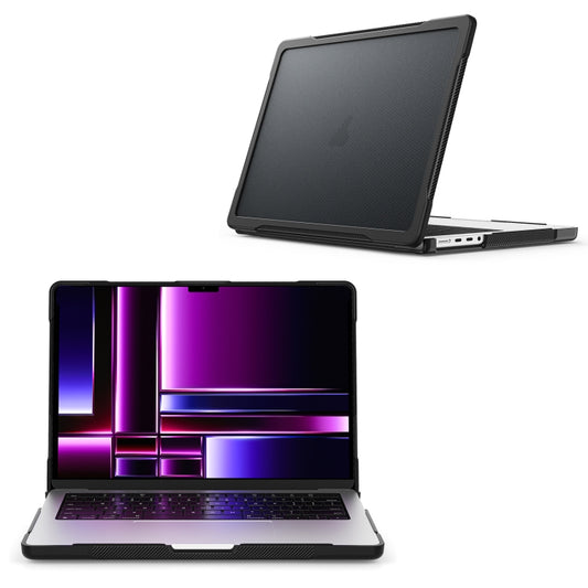 For MacBook Pro 14.2 inch 2023 / 2021 Dot Translucent Laptop Protective Case(Transparent Black) by buy2fix