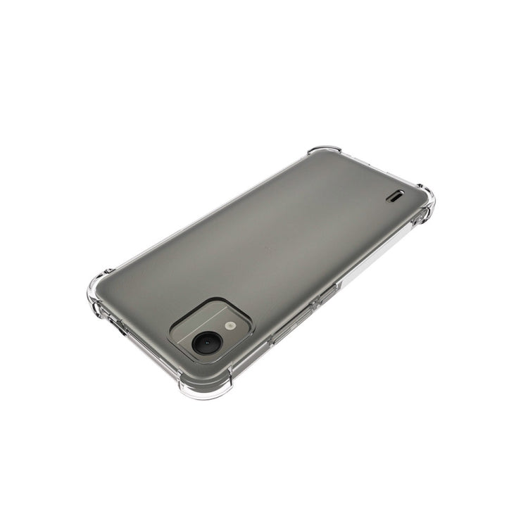 For Nokia C110 4G Shockproof Non-slip Thickening TPU Phone Case(Transparent) by buy2fix