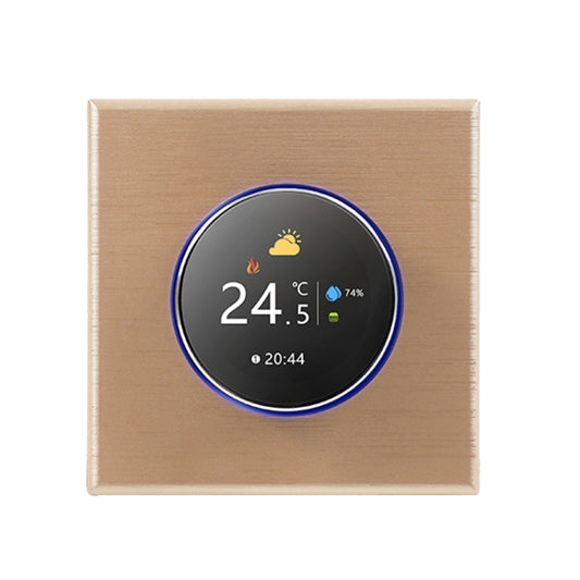 BHT-7000-GCLZB 240V AC 3A Smart Knob Thermostat Dry Junction Controller with Zigbee(Gold) - Thermostat & Thermometer by buy2fix | Online Shopping UK | buy2fix