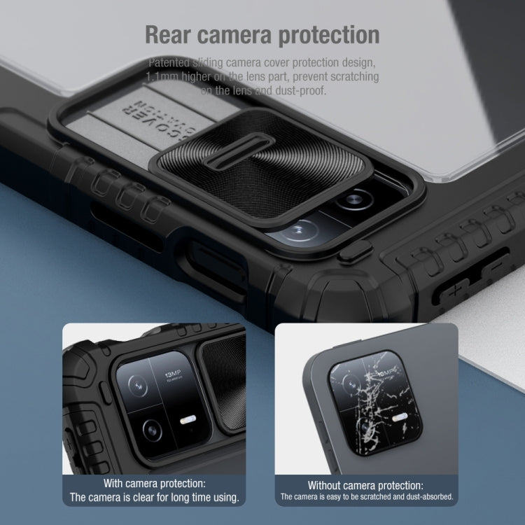 For Xiaomi Pad 6 / Pad 6 Pro NILLKIN Bumper Pro Camshield Tablet Leather Case(Black) - More Tablet Cases by NILLKIN | Online Shopping UK | buy2fix