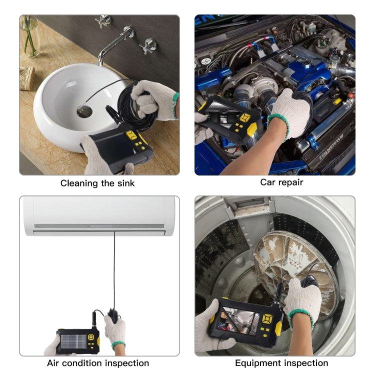 P30 3.9mm 1080P IP68 Waterproof 4.3 inch Screen Single Camera Digital Endoscope, Length:2m Hard Cable(Black) by buy2fix