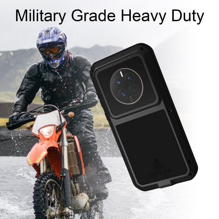 For Huawei P60 / P60 Pro / P60 Art LOVE MEI POWERFUL Metal Shockproof Life Waterproof Dustproof Phone Case(Yellow) by LOVE MEI
