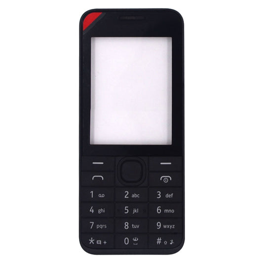 For Nokia 208 Full Housing Cover(Black) - Full Housing Cover by buy2fix | Online Shopping UK | buy2fix