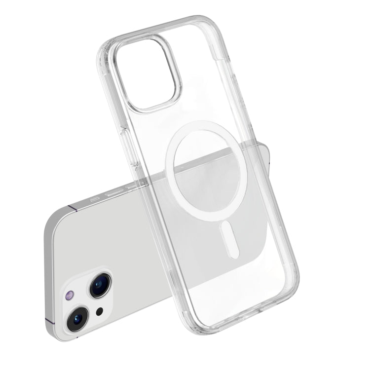 For iPhone 15 Terminator Style Transparent MagSafe Magnetic Phone Case(Transparent) by buy2fix