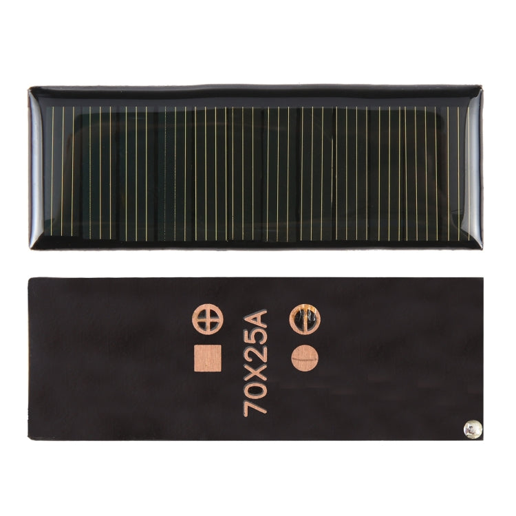 6V 0.2W 60mAh 70 x 25mm DIY Sun Power Battery Solar Panel Module Cell - Solar Panels by buy2fix | Online Shopping UK | buy2fix