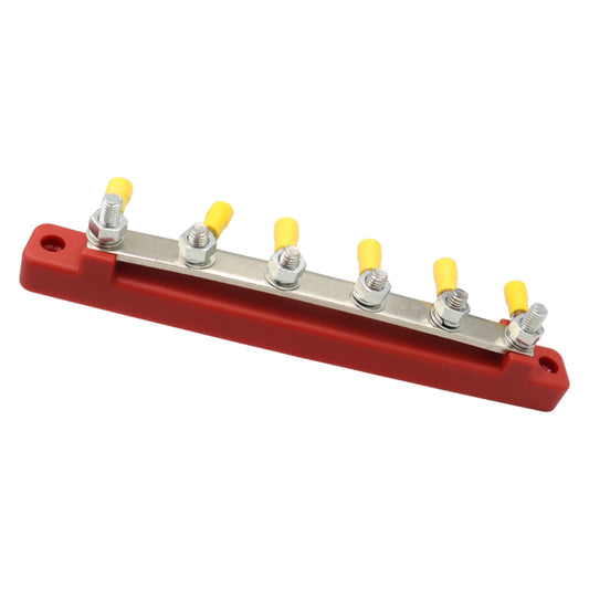 CP-3123 RV Yacht 150A High Current Single-row 4-way Busbar with 6pcs Terminals by buy2fix