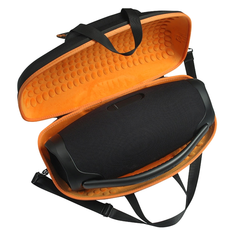 For JBL BoomBox 3 Portable EVA Storage Box Case with Charger Bag(Black+Orange) - Protective Case by buy2fix | Online Shopping UK | buy2fix