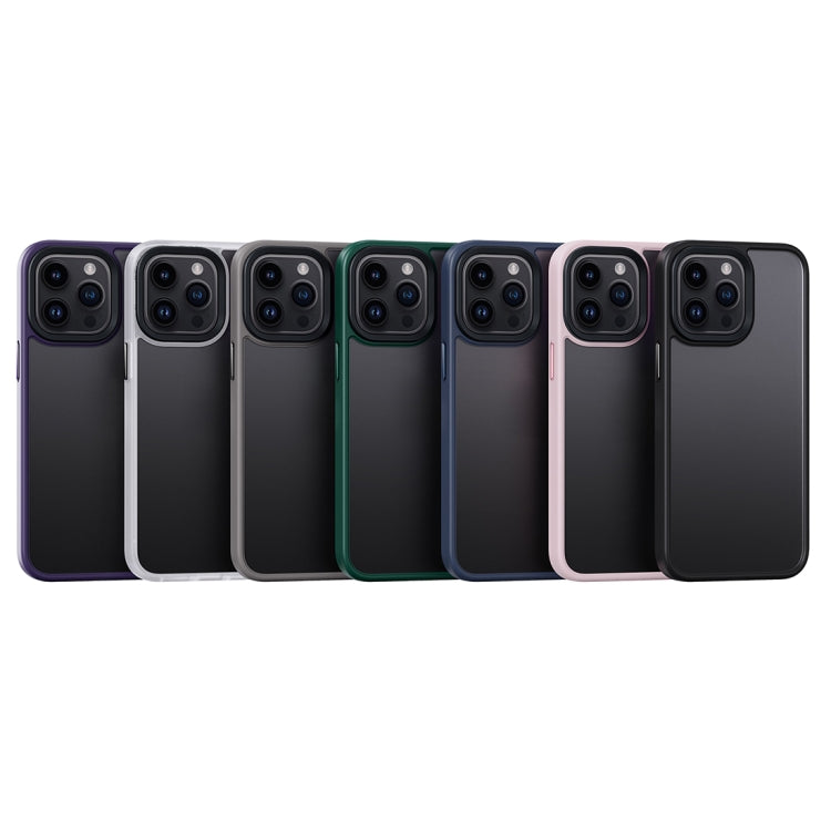 For iPhone 15 Plus Frosted Back Shockproof Phone Case(Grey) - iPhone 15 Plus Cases by buy2fix | Online Shopping UK | buy2fix