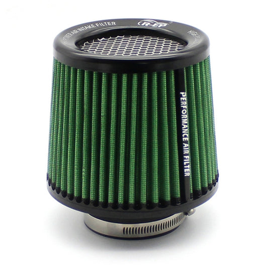XH-UN077-079 Car High Flow Cold Cone Engine Air Intake Filter, Size:63mm(Green) by buy2fix