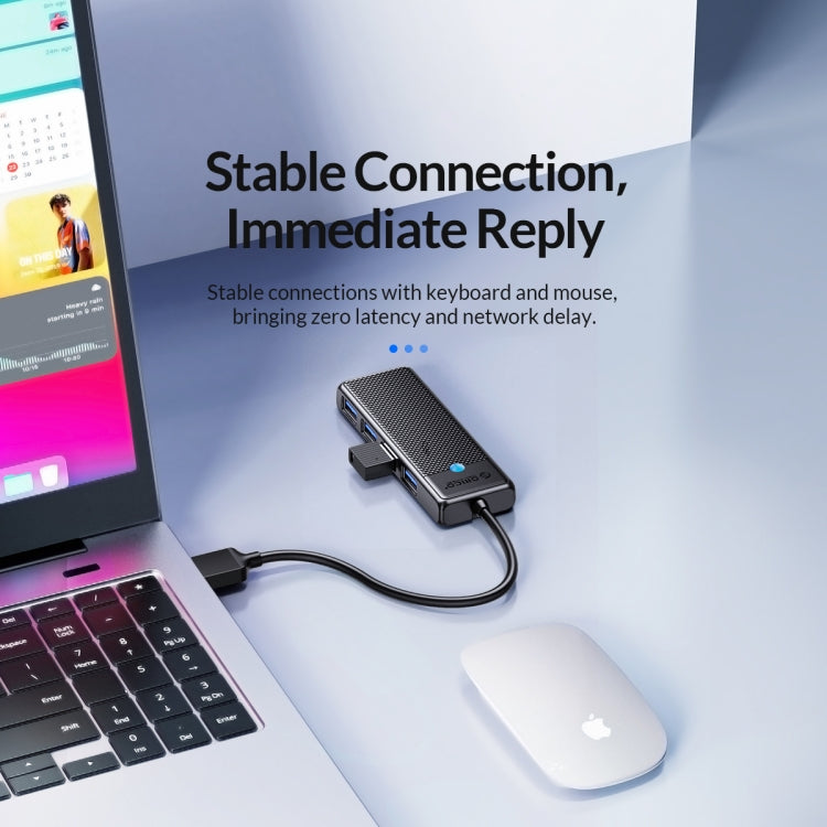ORICO PAPW4A-U3 4 in 1 USB to USB Multi-function Docking Station HUB Adapter(Black) - USB HUB by ORICO | Online Shopping UK | buy2fix