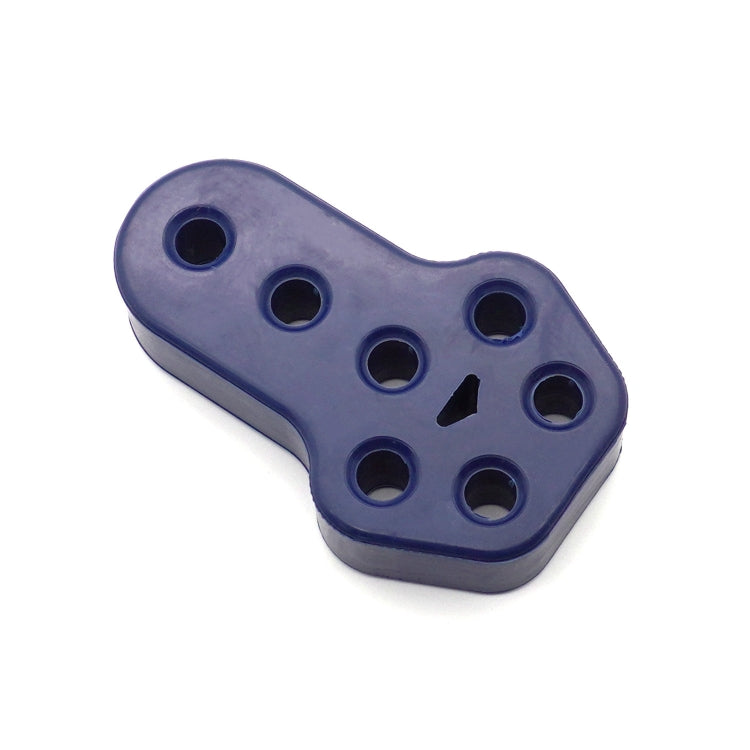 XH-6282 7 Holes Car Exhaust Hanger Bushing Muffler Rubber Insulator Mount Bracket(Blue) - Exhaust Pipes by buy2fix | Online Shopping UK | buy2fix