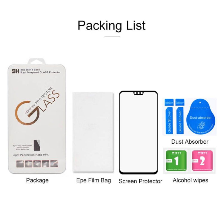 For Huawei Honor 9X Lite Full Glue Full Screen Tempered Glass Film(Black) by buy2fix
