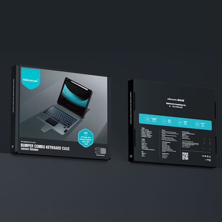 For iPad Air 2020 10.9/Air 2022 10.9/Pro 11 Nillkin Bumper Combo Keyboard Case with Backlight by NILLKIN