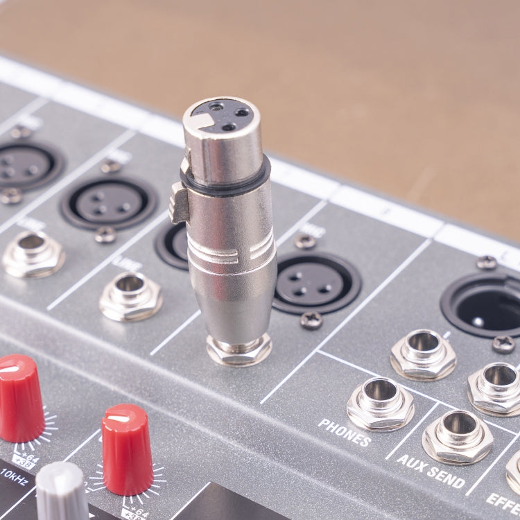 LZ1179 6.35mm 1/4 TRS Male to XLR 3pin Female Adapter - Microphone Audio Cable & Connector by buy2fix | Online Shopping UK | buy2fix