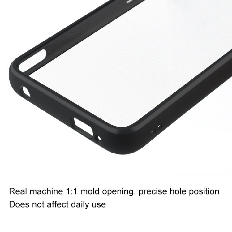 For Asus ROG Phone 7 Frosted TPU + Transparent PC Phone Case(Black) - ASUS Cases by buy2fix | Online Shopping UK | buy2fix