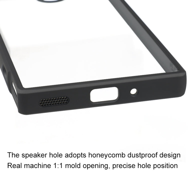 For ZTE nubia Red Magic 8 Pro/8 Pro+/8S Pro Frosted TPU + Transparent PC Phone Case(Black) - ZTE Cases by buy2fix | Online Shopping UK | buy2fix