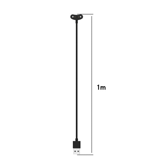 For Ticwatch Pro 5 / Pro 5 Enduro Magnetic Cradle Charger USB Charging Cable, Lenght: 1m(Black) by buy2fix