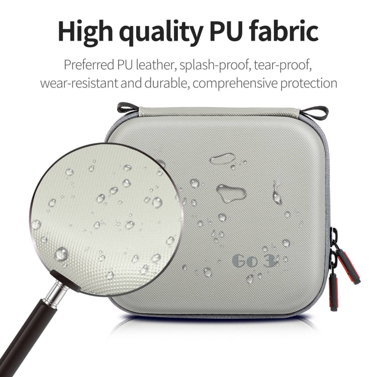 For Insta360 GO 3 / GO 3S STARTRC Portable PU Storage Box Case(Grey) - Case & Bags by STARTRC | Online Shopping UK | buy2fix
