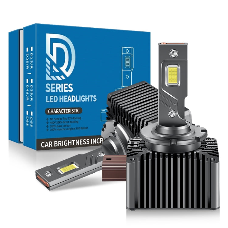 P15 1 Pair D1S / D1R DC10-32V / 35W / 6000K / 4000LM IP68 Waterproof Car LED Headlight - LED Headlamps by buy2fix | Online Shopping UK | buy2fix