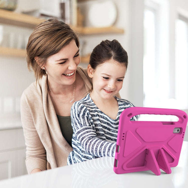 For Lenovo Tab M9 2023 Handle Portable EVA Shockproof Tablet Case(Rose Red) by buy2fix