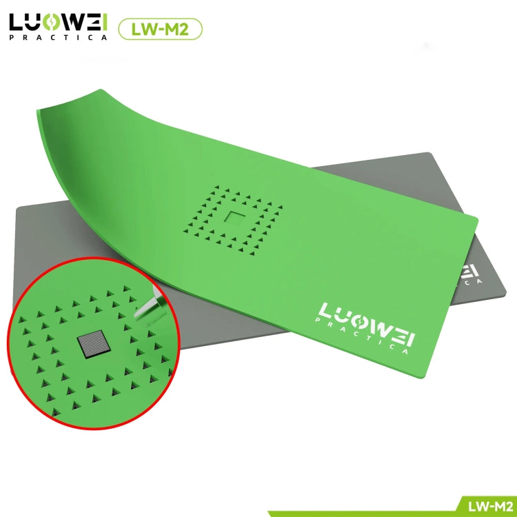 Luowei LW-M2 Multi-function Microscope Repair Silicone Pad Tin Planting Platform(Grey) - Working Mat by LUOWEI | Online Shopping UK | buy2fix