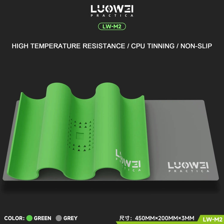 Luowei LW-M2 Multi-function Microscope Repair Silicone Pad Tin Planting Platform(Grey) - Working Mat by LUOWEI | Online Shopping UK | buy2fix