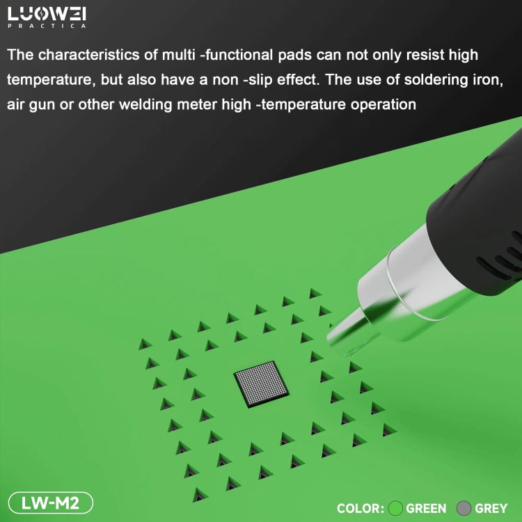 Luowei LW-M2 Multi-function Microscope Repair Silicone Pad Tin Planting Platform(Grey) - Working Mat by LUOWEI | Online Shopping UK | buy2fix