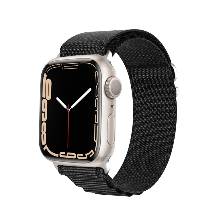 For Apple Watch SE 2023 44mm DUX DUCIS GS Series Nylon Loop Watch Band(Black) - Watch Bands by DUX DUCIS | Online Shopping UK | buy2fix