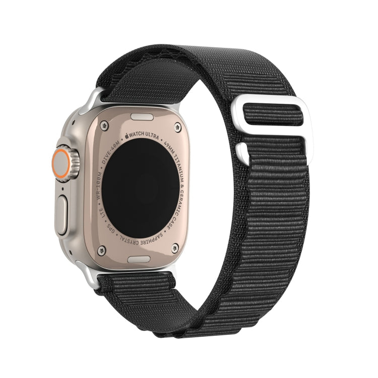 For Apple Watch SE 2023 44mm DUX DUCIS GS Series Nylon Loop Watch Band(Black) - Watch Bands by DUX DUCIS | Online Shopping UK | buy2fix