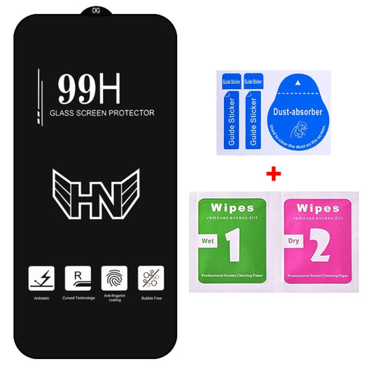 For iPhone 15 25pcs High Aluminum Large Arc Full Screen Tempered Glass Film by buy2fix