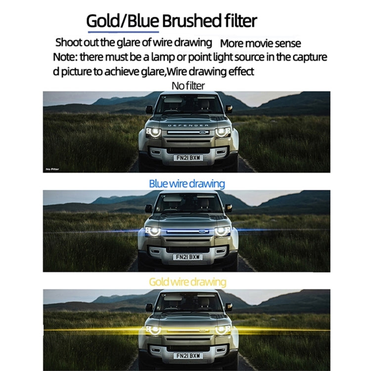 For DJI Mavic 3 Pro JSR KH Series Drone Lens Filter, Filter:Streak Drawing Gold - Lens Filter by JSR | Online Shopping UK | buy2fix