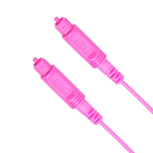 10m EMK OD2.2mm Digital Audio Optical Fiber Cable Plastic Speaker Balance Cable(Pink) by EMK