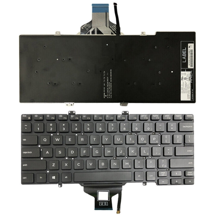 For Dell Latitude 7400 / E7400 / L3400 / 5400 US Version Backlight Keyboard - Replacement Keyboards by buy2fix | Online Shopping UK | buy2fix