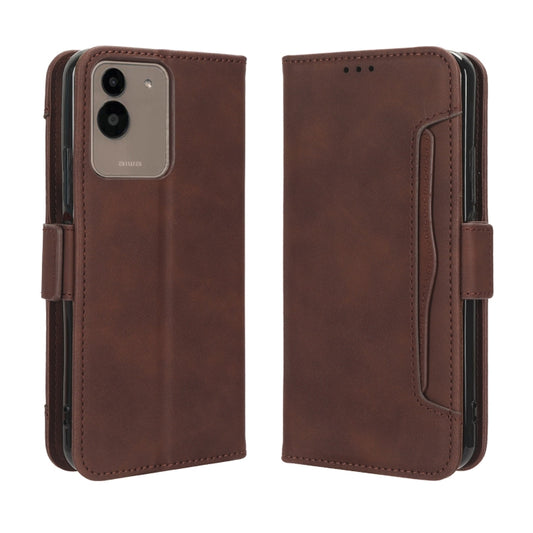 For Aiwa Phone B-2 JA3-SMP0602 Skin Feel Calf Texture Card Slots Leather Phone Case(Brown) by buy2fix