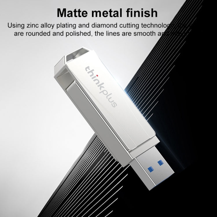 Lenovo Thinkplus USB 3.0 Rotating Flash Drive, Memory:256GB(Silver) by Lenovo