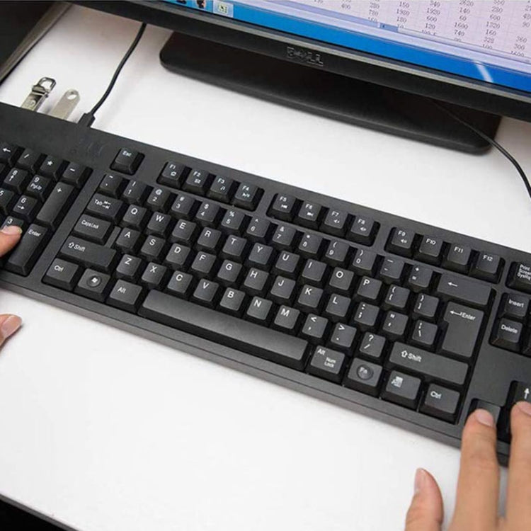 Wired USB Left Hand Keyboard with Dual HUB Function(Black) by buy2fix
