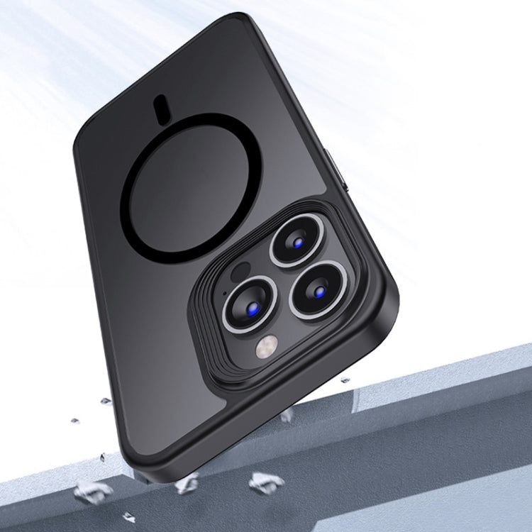 For iPhone 15 Pro Magsafe Magnetic Frosted Skin Feel Phone Case(Grey) by buy2fix