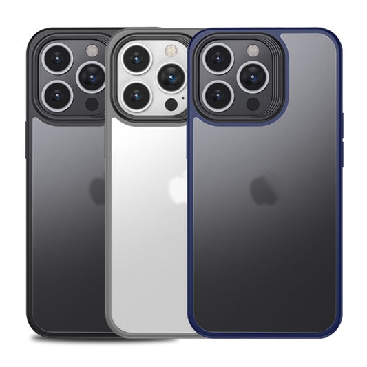 For iPhone 15 Pro Max Shield Frosted Skin Feel Phone Case(Grey) - iPhone 15 Pro Max Cases by buy2fix | Online Shopping UK | buy2fix