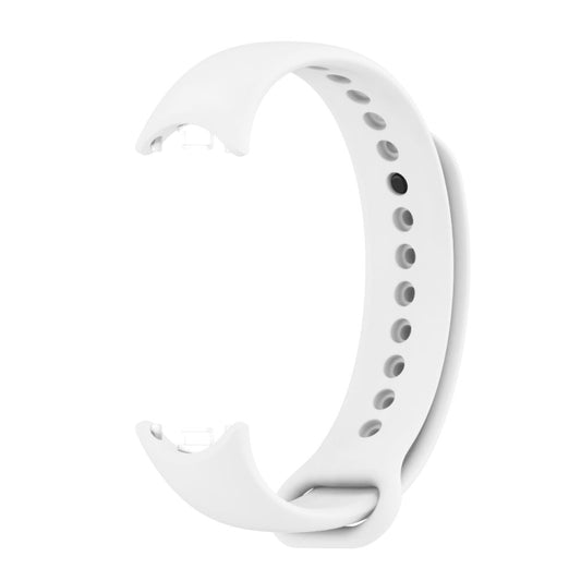 For Xiaomi Smart Band 10 / 9 / 8 Mijobs Solid Color Silicone Watch Band(White) by buy2fix
