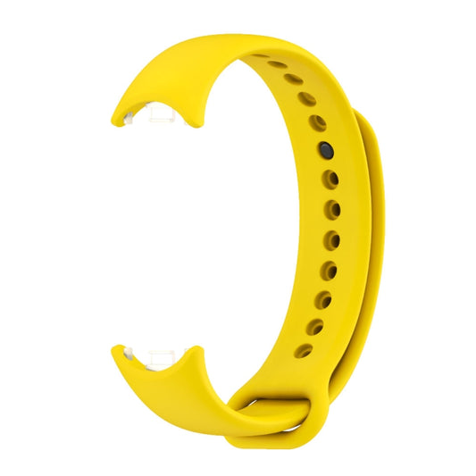 For Xiaomi Smart Band 10 / 9 / 8 Mijobs Solid Color Silicone Watch Band(Yellow) by buy2fix
