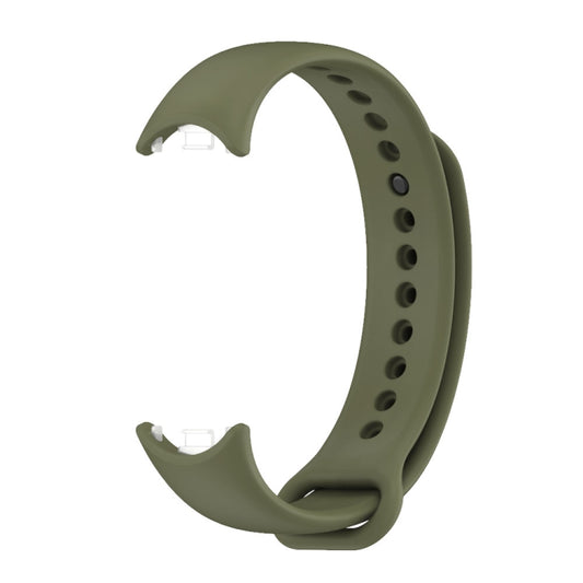 For Xiaomi Smart Band 10 / 9 / 8 Mijobs Solid Color Silicone Watch Band(Army Green) by buy2fix