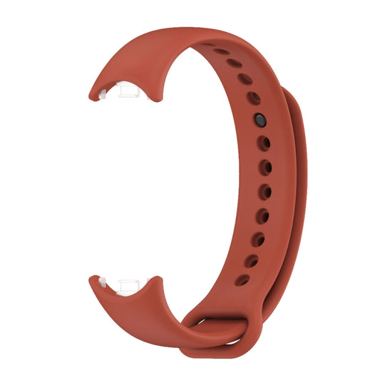 For Xiaomi Smart Band 10 / 9 / 8 Mijobs Solid Color Silicone Watch Band(Orange) by buy2fix